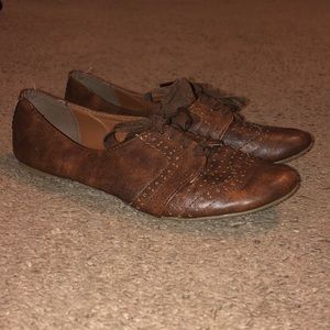 Not Rated Tan Oxfords